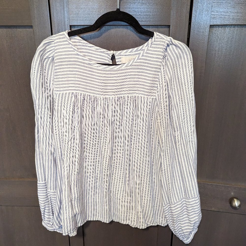 Striped Linen Loft Size Lg